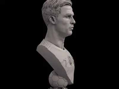 Cristiano Ronaldo bust for 3d printing 3D print model