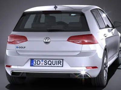 Volkswagen e-Golf 2017 3D model