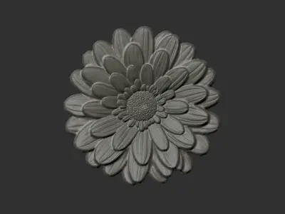 flower cnc model 1  3D print model