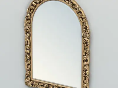 Rectangle mirror frame 009 3D model