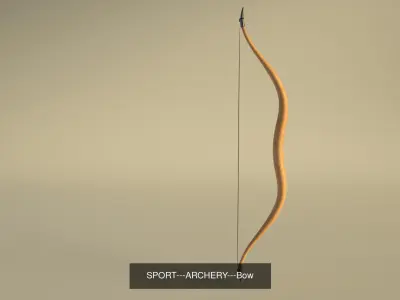 SPORT---ARCHERY wooden pen 3D Model Pack