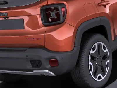 Jeep Renegade 2017 VRAY 3D model