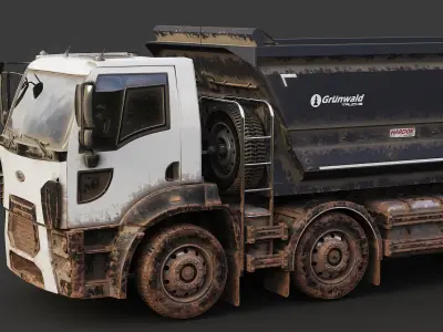 Mud Car Dump Truck 16 3D model