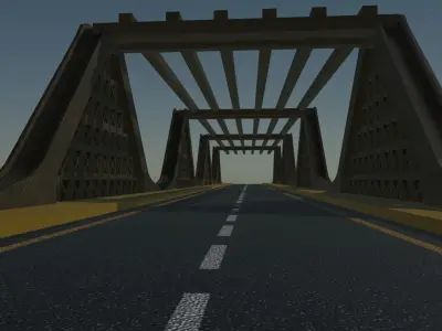 Metal Bridge 3D model