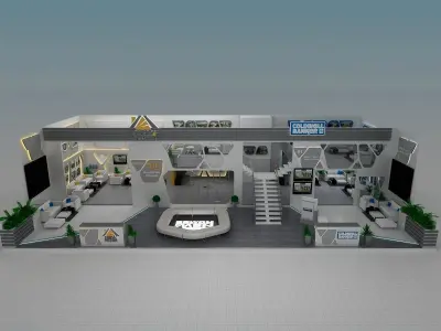 Coldwell banker Booth 3D model