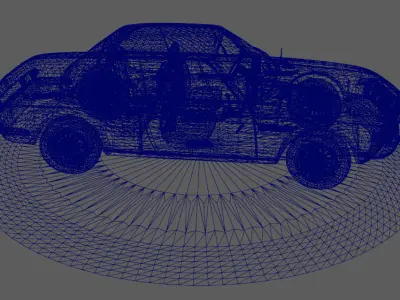 Stylish cars Low-poly 3D model purchase