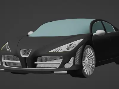 Peugeot 908 RC Concept car 3D model