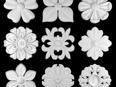 Ornament Element Pack 17 3D model