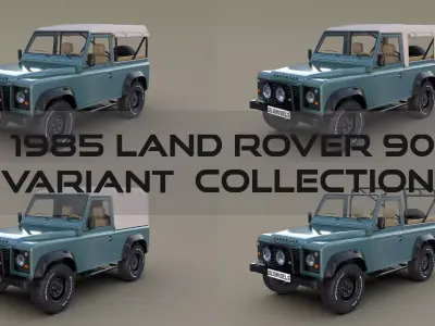 1985 Land Rover Defender 90 Pack 3D model