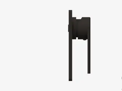 Wall Mixer Tap - Luxury - Green Low-poly 3D model