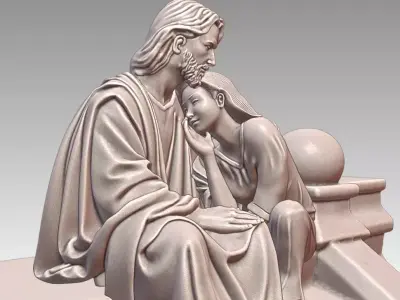 Jesus - Come Unto Me 3D print model