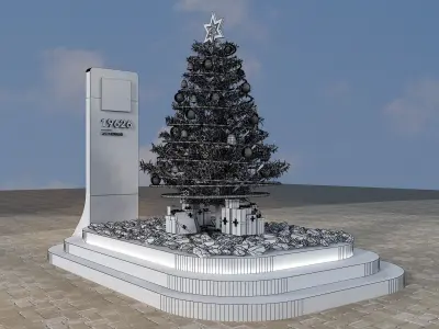  Street Square Design a269a 3D model