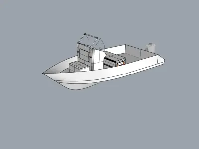 Fishing Boat 3D print model