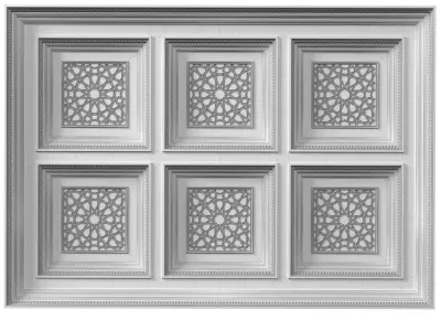 Arabic Oriental Classic Wooden Ceiling  3D model
