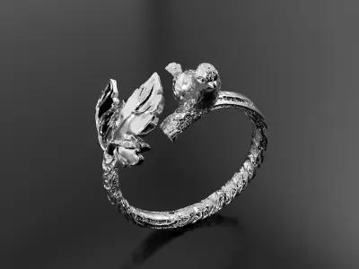 Bird Ring 3D print model