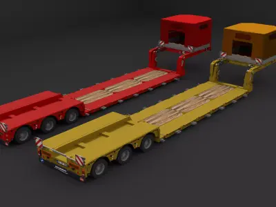 Kassbohrer low loader 3D model