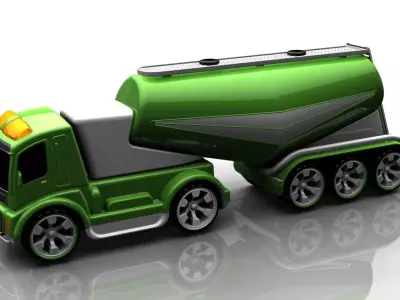 toys truck Low-poly 3D model
