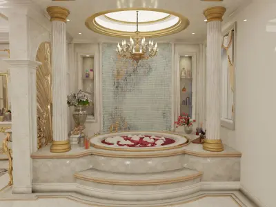 Luxury Suite Bathroom 3D model