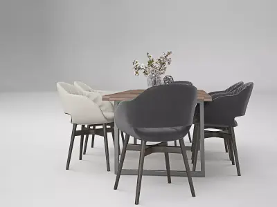 Tenarchstudio Ling Dong Series Diningtable 03 Render Ready Vray  3D model