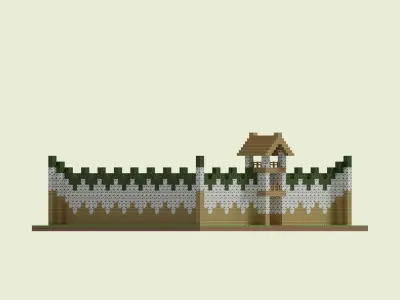 Birchwood Walls 3D model
