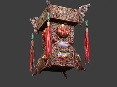 Chinese palace lantern   3D model 2