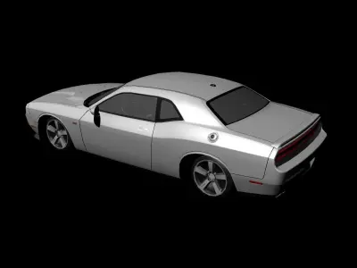 DODGE CHARGER SRT8 2013 Custom Low-poly 3D model
