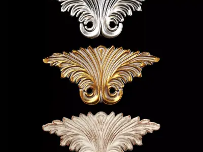 Classic carved 049 3D model