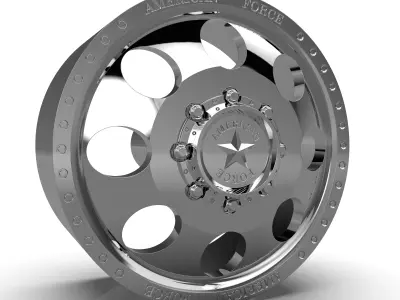 AMERICAN FORCE DB01 RADIAL DBO WHEEL 3D print model