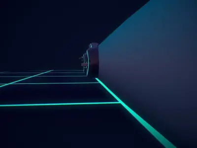 Light Cycle TRON Low-poly 3D model