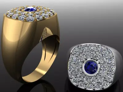 Mens ring 1904 3D print model