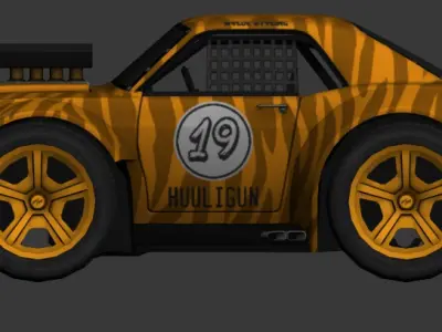 cartoon car vehicle 3d game ready model Low-poly 3D model-006 Low-poly 3D model