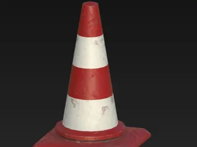 ConeTraffics traffic cone Low-poly 3D model