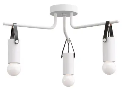 apricale-98281 three light ceiling fixture 3D model