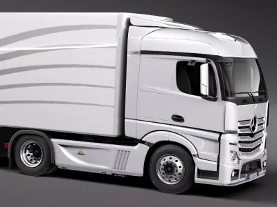 Mercedes Actross AeroTrailer 2014 3D model
