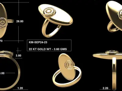 44 Turkey Style Lightweight Ring Designs 3D print model