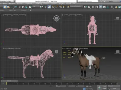 Horse - D9-D10 3D model