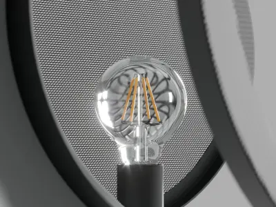 cox cox Round Mesh Wall Light Low-poly 3D model