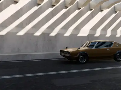 Datsun 240k GT Animation 3D model