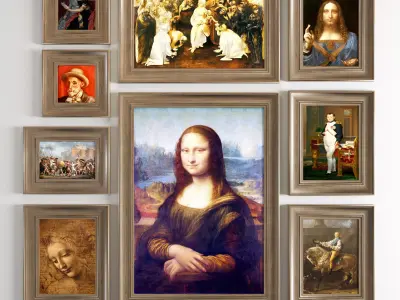 Art Frame 204 Low-poly 3D model