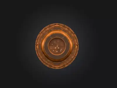 Sun Spiral Mask Low-poly 3D model
