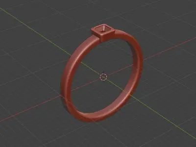 Emerald Ring - 3D print ready Free 3D print model