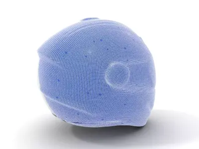 Sleek White Helmet model pack Low-poly 3D model