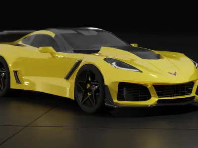 2019 Corvette C7 ZR1  3D model