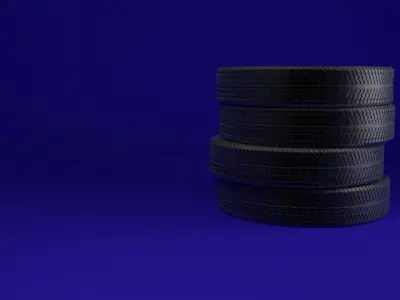 tyre black Free low-poly 3D model