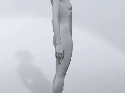 luxury female fashion mannequin bundle Low-poly 3D model