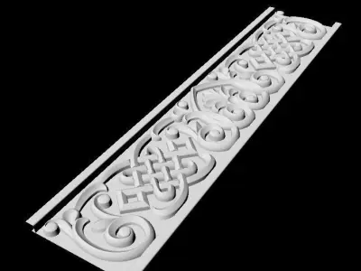 Central decor ornament for furniture 3D model 685