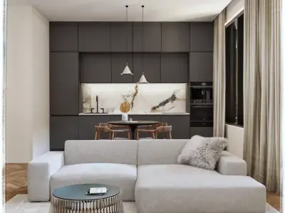 Small Apartment Blender Scene 3D model