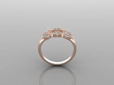 Solitaire Ring Version 1 SR60 3D model