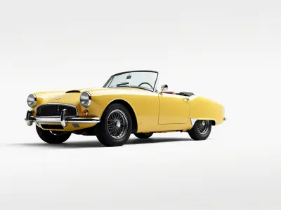 Classic European Roadster Convertible model pack Low-poly 3D model