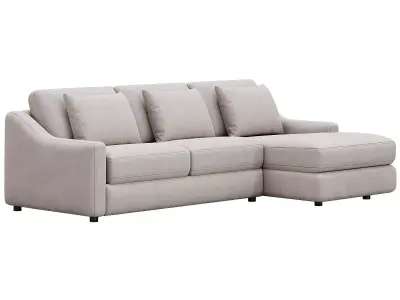 Ashby Sofa Two-Piece Chaise Sectional By Arhaus 3D model